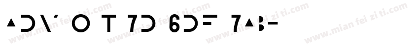 adv O T 7d 6df 7ab字体转换